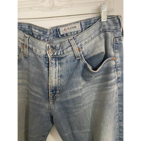 AG Adriano Goldschmied The Ex-Boyfriend Slouchy Slim Blue Womens 31R Soft Denim - Picture 4 of 10